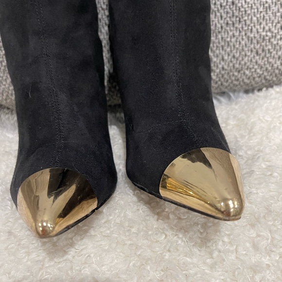 Title: Over-the-Knee Suede Boots - Size US 6.5 - Picture 12 of 14